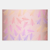 Feuille De Papier Cadeau Élégant motif de sapin de Noël (Devant 2)