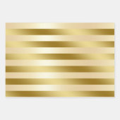 Feuille De Papier Cadeau Élégant motif d'or de Noël (Devant 3)