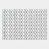 Feuille De Papier Cadeau Élégant motif floral Rose bleu (Devant 2)