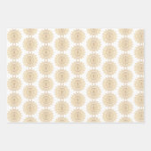 Feuille De Papier Cadeau Élégant Motif Mandala Gold (Devant)