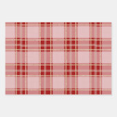 Feuille De Papier Cadeau Élégant Motif rouge (Devant)