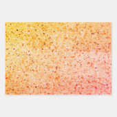 Feuille De Papier Cadeau Élégant Motif Terrazzo Retro Orange Pink Texture (Devant)