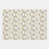 Feuille De Papier Cadeau Élégant Neutre Motif sans joint avec bio (Devant 3)