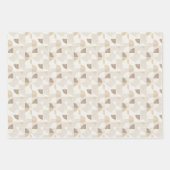 Feuille De Papier Cadeau Élégant Neutre Motif sans joint avec bio (Devant)