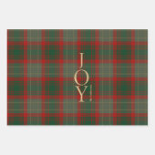 Feuille De Papier Cadeau Élégant Noël Plaid (Devant)