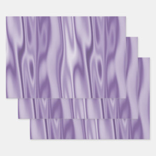 Feuille De Papier Cadeau Elégant Noël violet/Lavande Satin tendance