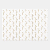 Feuille De Papier Cadeau Elégant or Pâques Assortiment de (Devant 2)