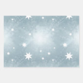 Feuille De Papier Cadeau Elegant Pastel Abstract Star Pattern (Devant)