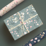 Feuille De Papier Cadeau Elégant Pastel Aquarelle Fleur sauvage Meadow<br><div class="desc">Profitez d'un aperçu du printemps avec cette belle aquarelle design. Parfait pour les mariages,  baby showers ou anniversaires de printemps !</div>