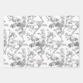 Feuille De Papier Cadeau Élégant Pastel Rose, Gris, Rose Bleu (Devant)