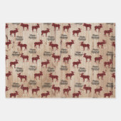 Feuille De Papier Cadeau Élégant plaid moderne à la bûcheron (Devant 3)