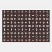 Feuille De Papier Cadeau Élégant Snowflakes à motif (Devant 3)