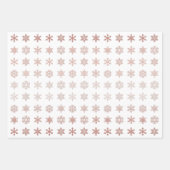 Feuille De Papier Cadeau Élégant Snowflakes à motif (Devant)