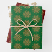 Feuille De Papier Cadeau Élégant Sparkling Golden Sparkling (En situation)