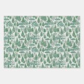 Feuille De Papier Cadeau Elegant Toile Christmas Winter Holiday Pattern (Devant 2)