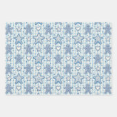 Feuille De Papier Cadeau Elegant Toile Christmas Winter Holiday Pattern (Devant)