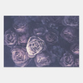 Feuille De Papier Cadeau Élégant violet floral néerlandais (Devant 3)