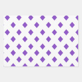 Feuille De Papier Cadeau Élégant violet or et blanc Motif mixte (Devant 2)
