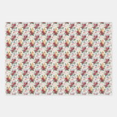 Feuille De Papier Cadeau Elegant wine candles tiled pattern  (Devant 2)