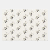 Feuille De Papier Cadeau Elégante aquarelle Branche d'olive (Devant 2)