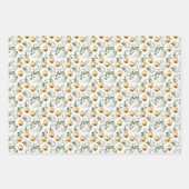 Feuille De Papier Cadeau Elégante aquarelle Noël (Devant 3)