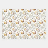 Feuille De Papier Cadeau Elégante aquarelle Noël (Devant 2)