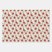 Feuille De Papier Cadeau Elégante aquarelle Noël (Devant)