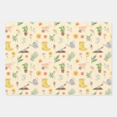 Feuille De Papier Cadeau Élégante floraison fleurie Jardin botanique Fille (Devant)