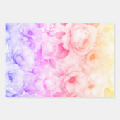 Feuille De Papier Cadeau Élégante floraison Rose (Devant 2)