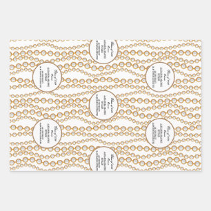 Feuille De Papier Cadeau Élégante maîtrise de l'Université de l'Université 