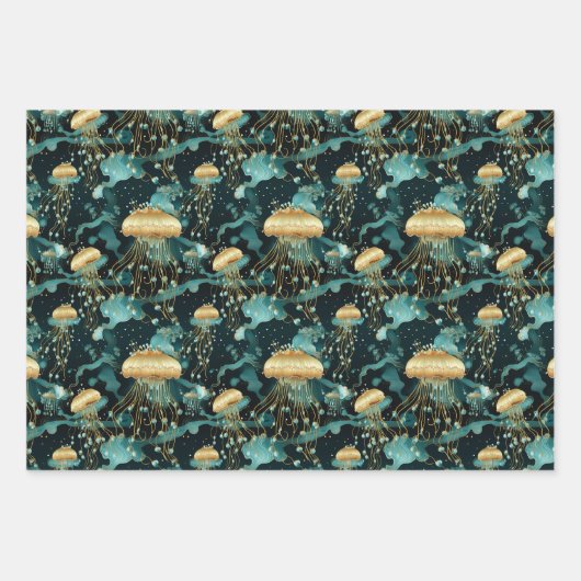 Feuille De Papier Cadeau Élégante méduse Ethérée (Devant)