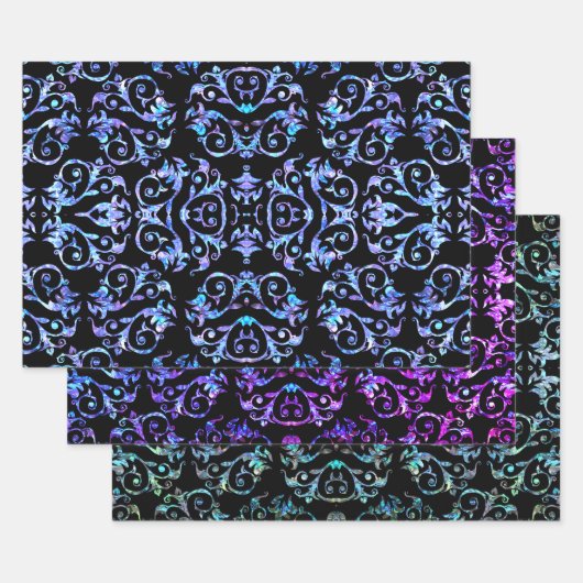 Feuille De Papier Cadeau Elégante Mère De Pearl Motif (Lot)