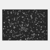 Feuille De Papier Cadeau Elégante poitrine à pois confetti (Devant 3)