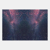 Feuille De Papier Cadeau Élégantes étoiles de luxe et éclaboussures (Devant)