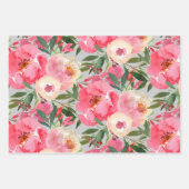 Feuille De Papier Cadeau Élégantes pivoines (Devant)