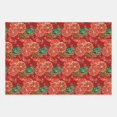 Feuille De Papier Cadeau Élégantes tranches d'oranges Bâtons de cannelle (Devant)