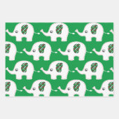 Feuille De Papier Cadeau éléphant blanc (Devant)