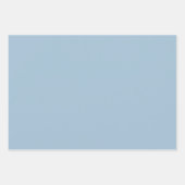 Feuille De Papier Cadeau Eléphant bleu bébé (Devant 3)