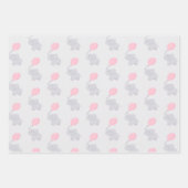 Feuille De Papier Cadeau Eléphant mignon fille Baby shower (Devant 2)
