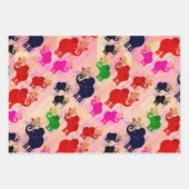 Feuille De Papier Cadeau Eléphants, éléphants et plus d'éléphants (Devant 3)