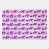 Feuille De Papier Cadeau Eléphants Ombre (Devant)