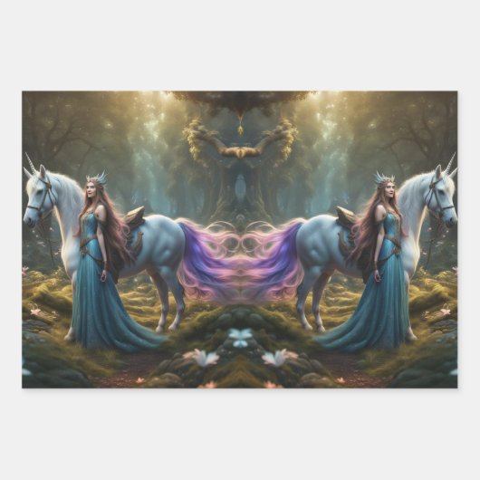 Feuille De Papier Cadeau Elf (Devant)