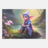 Feuille De Papier Cadeau Elf (Devant 2)