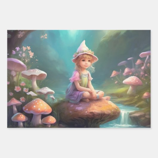 Feuille De Papier Cadeau Elf (Devant 3)