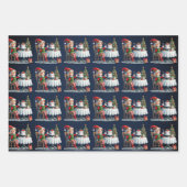 Feuille De Papier Cadeau Elf Christmas Tea Party Enfants (Devant 2)