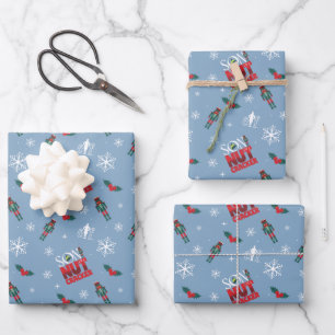 Feuille De Papier Cadeau Elf "Fils d'un Noisette" Motif d'hiver