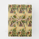 Feuille De Papier Cadeau Elfe de Noël (En situation)