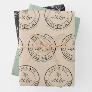 Feuille De Papier Cadeau Emballage artisanal Artisanat Artisanat Constructe