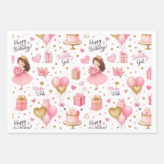 Feuille De Papier Cadeau emballage d'anniversaire
