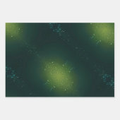 Feuille De Papier Cadeau Emballage vert avec arrosage (Devant 2)